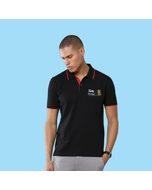 Greys&Blues Jacq Polo T-Shirt-Black with Red